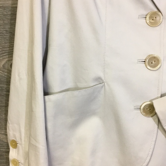 Magaschoni Tailored Gray Career Blazer Jacket Sz 4 - Picture 4 of 8